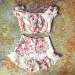 Spring matching short set